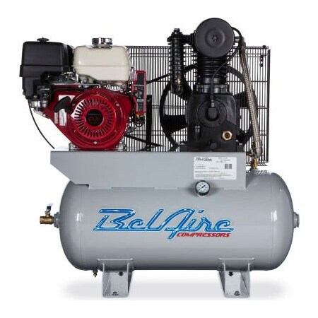 Quincy Compressor Belaire 4G3HH, 11 HP, Stationary Gas Comp, 30 Gal, 175 PSI, 18 CFM, Honda Engine, Electric/Recoil 8090253108